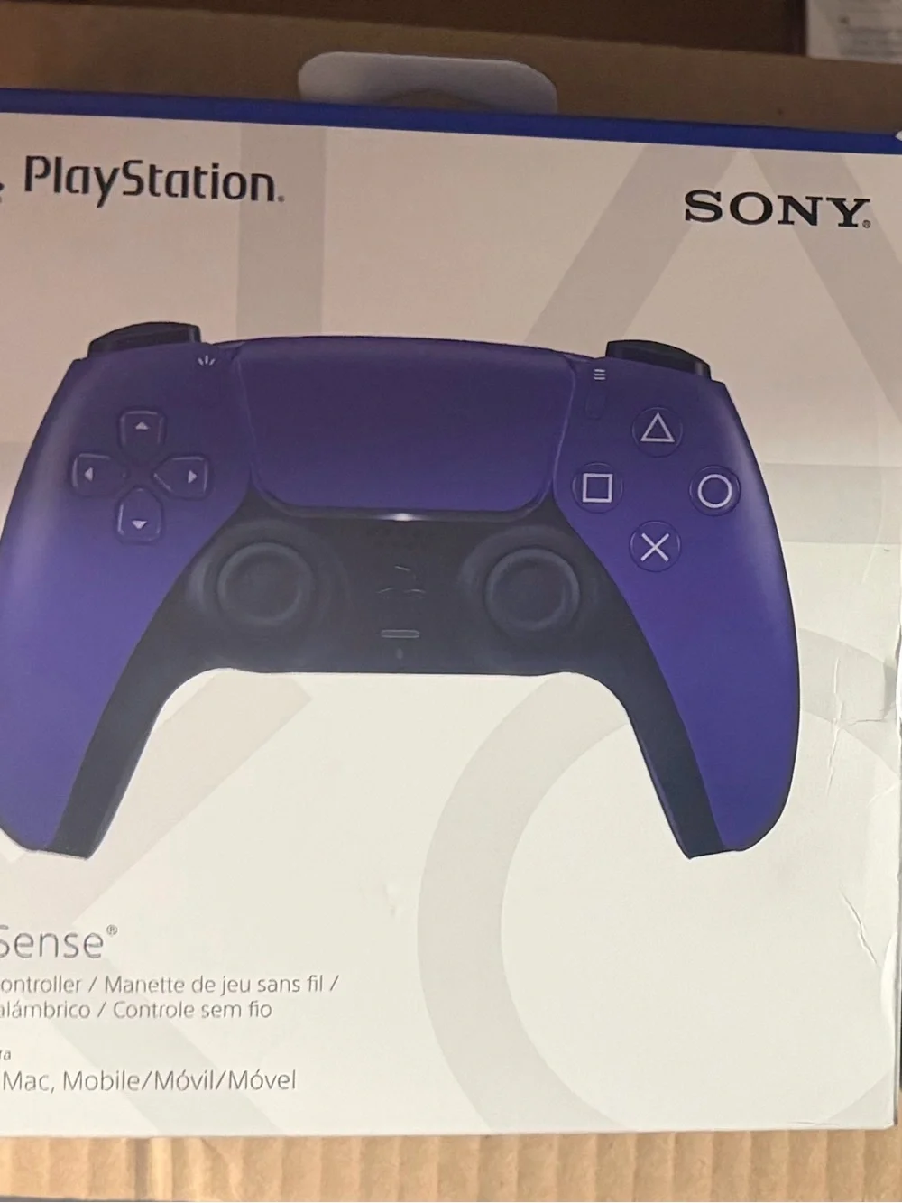 Sony DualSense Wireless Controllers Bundle - Galactic Purple and Cosmic Red